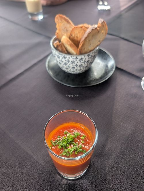 Tomato soup with toast at Höllsteiner Hof in Steinen