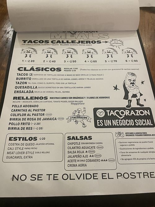  at Tacorazon in Antigua