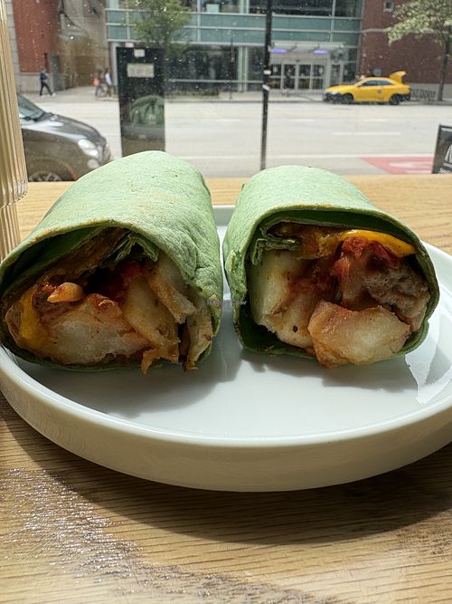 Vegan breakfast burrito   at Nimble in Chicago