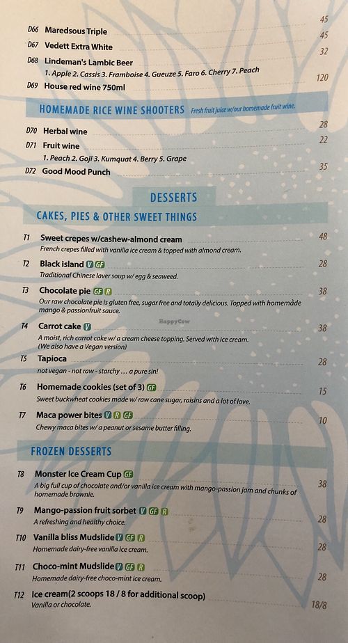 Drinks Menu (4); served noon to close at Mood Food Energy Cafe in Yangshuo