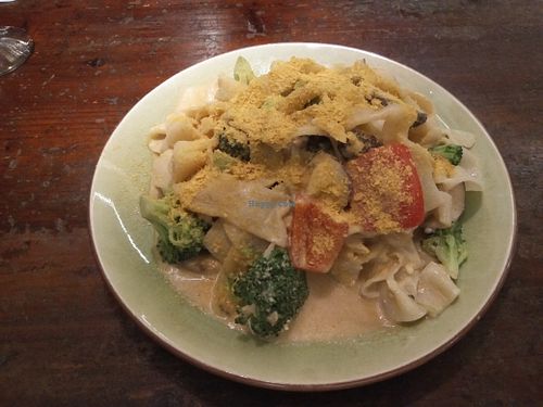 Vegan cheesy pasta. at Mood Food Energy Cafe in Yangshuo