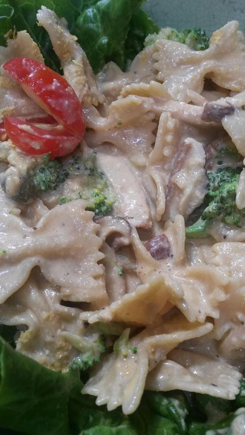 Vegan pasta at Mood Food Energy Cafe in Yangshuo