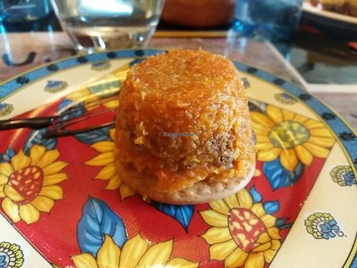 Pastel de zanahoria y coco  at Rua Restaurante in Santiago De Compostela