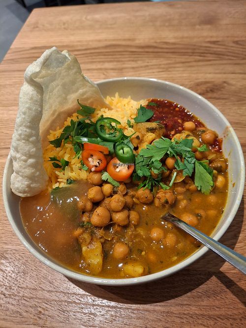 Vegan Chickpea Curry at Masti Indian Kitchen  in Berlin