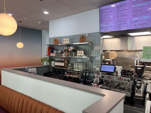 Barista bar  at LULU GREEN in Cambridge
