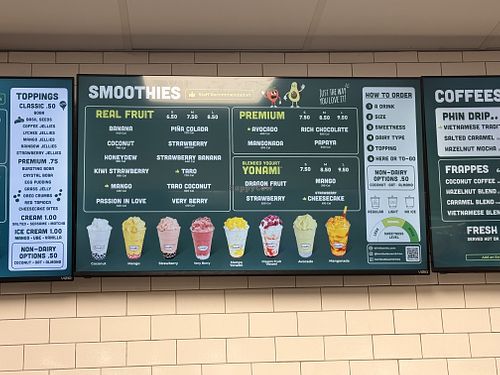 Smoothies with alternative milk options  at Bambu Dessert Drinks  in Batavia