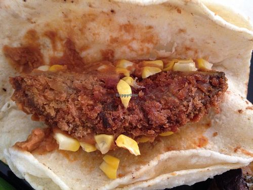 Fried avocado taco  at Square Pub in Decatur