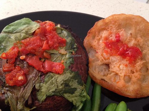 Mushroom burger at Square Pub in Decatur