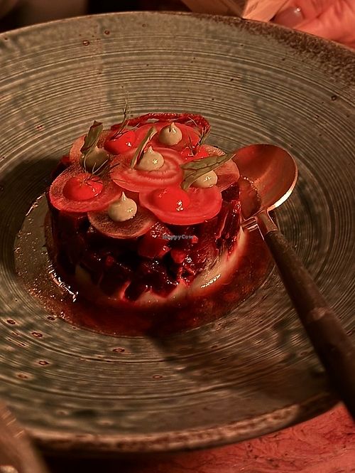 Beetroot tartare  at MILA in Miami Beach