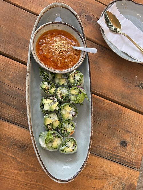 Fresh rolls (starter, vegan by default)  at Rice Thai Eatery in South Lake Tahoe