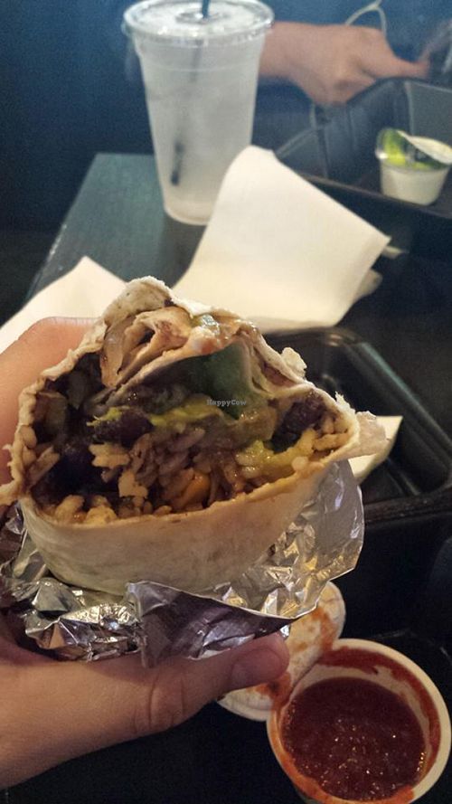 Vegan burrito at PHX - Sir Veza's Taco Garage - T4 in Phoenix