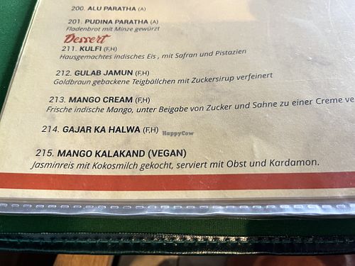 Gute Kennzeichnung   at Taste of India - Kleinwallstadt in Kleinwallstadt