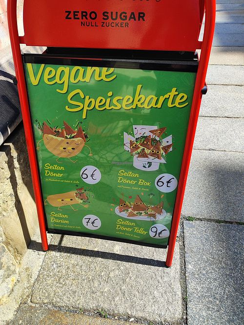 Vegan menu at Nazar Döner Pizza Kebab Haus in Dresden