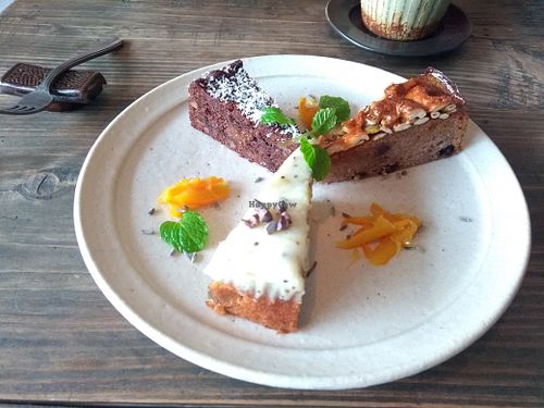 Lots of different cakes on offer (try them all!) at Panchavati in Shizuoka