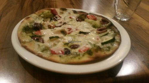 Pesto pizza at Mantra Lounge in Carlton