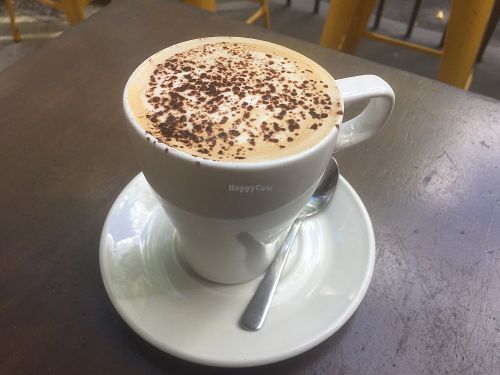 Large soy mocha at Mantra Lounge in Carlton