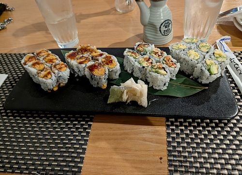Sweet potato roll, avocado and peanut roll, avocado mango roll  at Mr LC Sushi Hibachi Asian Bistro in Dunedin