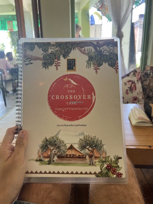 Menu  at The Crossover Cafe | Dharamkot | Vegan and Vegetarian Cafe in Dharamshala