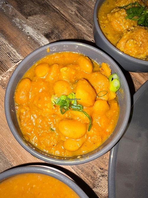 Lima bean curry at Baz Kreole in Richmond