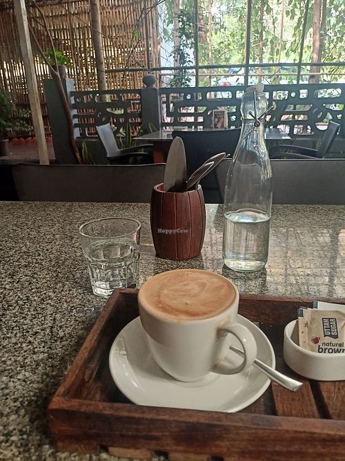 Coconut milk cappuccino at Kefi - A Lebanese Café and Bistro and Bar in Bardez