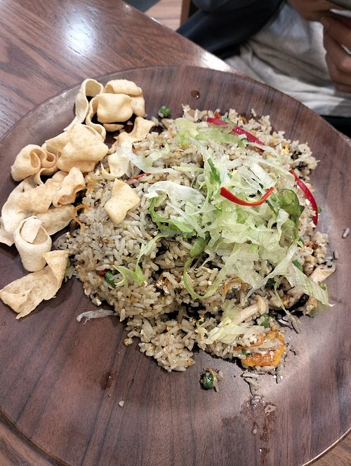 Vegetarian Olive Fried Rice at Tea Garden Berjaya Times Square in Kuala Lumpur