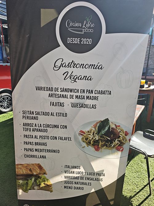 Menú at Cocina Libre in San Antonio