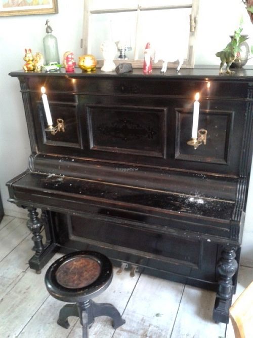Piano at Charlie's Vegan Food & Coffee in Berlin