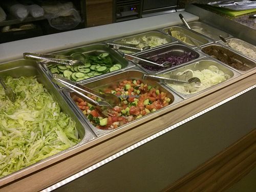 Salads at Falaferia in Vienna