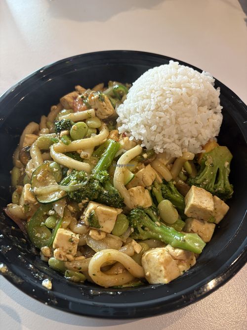Build your own stir fry bowl with tofu and veggies  at Tasty Bowl Kearney in Kearney