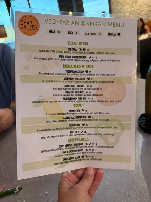 Vegan specific options   at Phat Eatery - Katy in Katy
