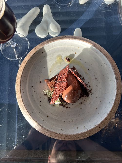 Chocolate Marquise  at The Source Restaurant in Berriedale
