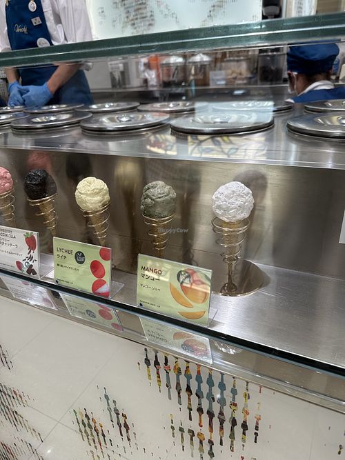 Ice creamm  at Venchi Shinjuku Takashimaya Store in Tokyo
