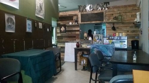 inside restaurant at Cafe-A in Tijuana