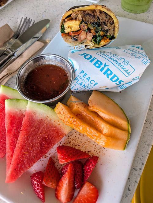 The breakfast burrito at JOi Café in Westlake Village