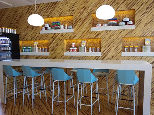 Counter seating. at JOi Café in Westlake Village