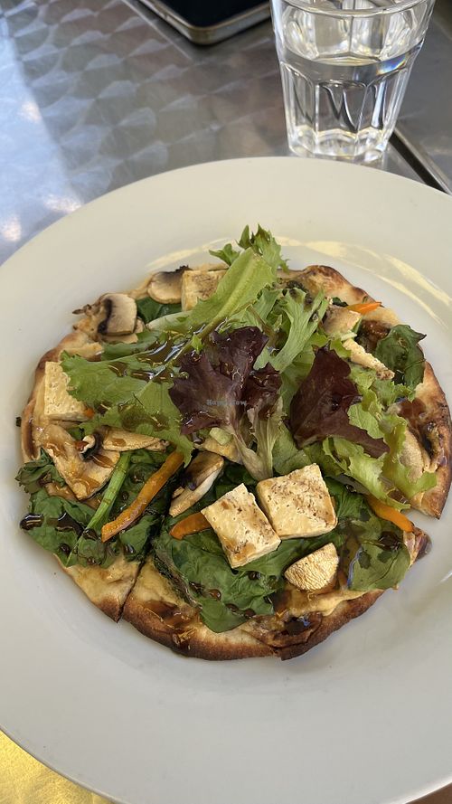 Vegan tofu flatbread   at Lighthouse 971 in Toronto