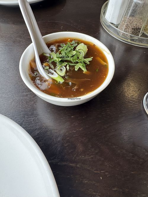 Lunch special - Hot and Sour Soup Vegan  at Burlington Hakka & Momo Hub in Burlington