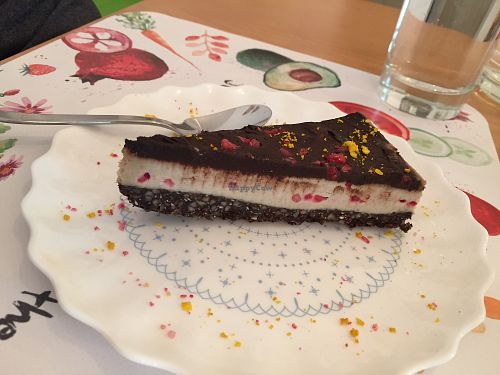 Raw cake! at Rawmazing in Bucharest