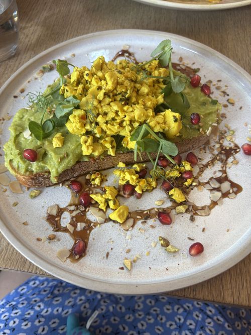 Tofu & Avo  at Cafe Tamra Northcote Road in London