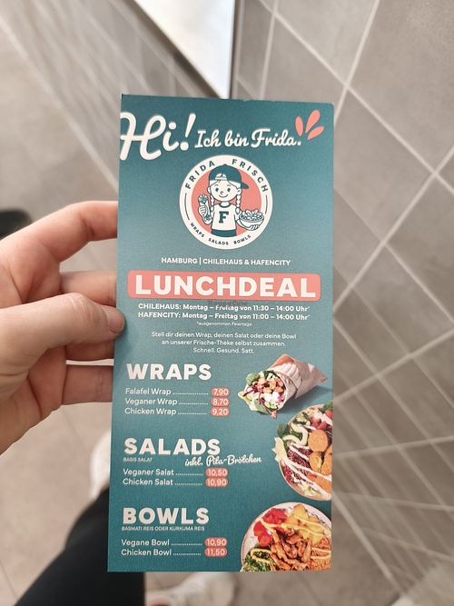Lunchdeal at FRIDA FRISCH Chilehaus in Hamburg