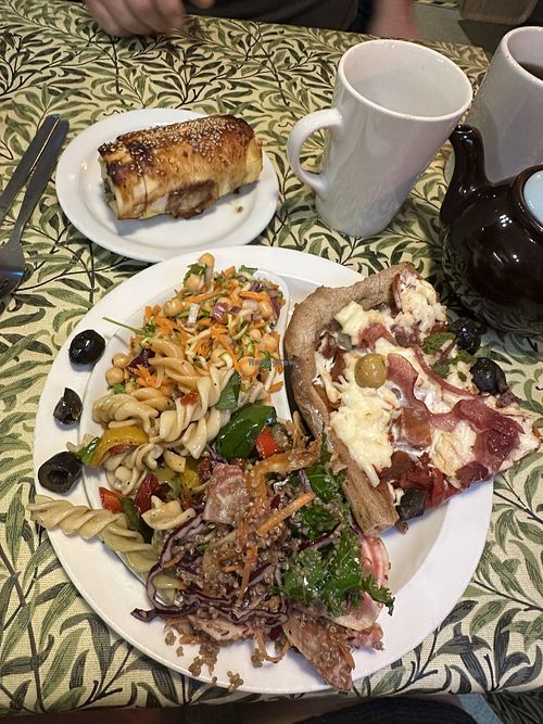   at Rainbows End Cafe in Glastonbury