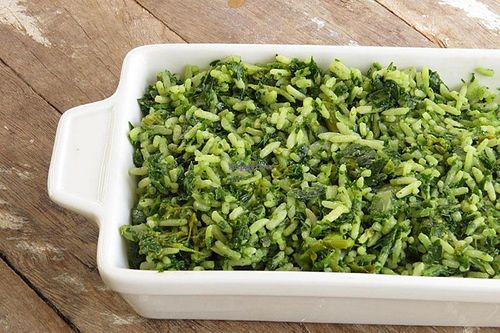 spinach rice at Espaco Compasso in Porto