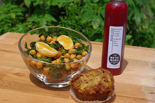 Another amazing combo :) at Cafe Nutrimania in Montreal