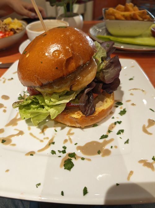 Veganer Burger at Caféhaus Maria in Greifswald