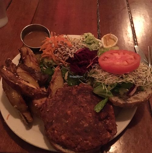 vegan burger! at MeeT on Main in Vancouver