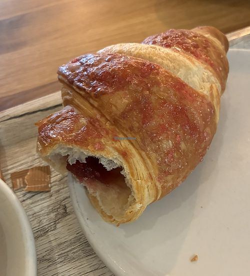 Vegan croissant!  at The Cornish Bakery in Salisbury