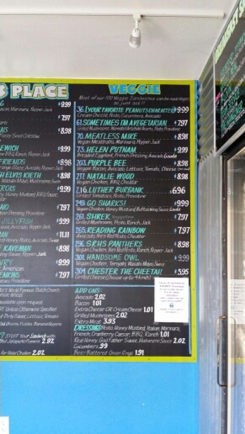 Ike's Veggie Sandwich Menu at Ike's in Santa Rosa