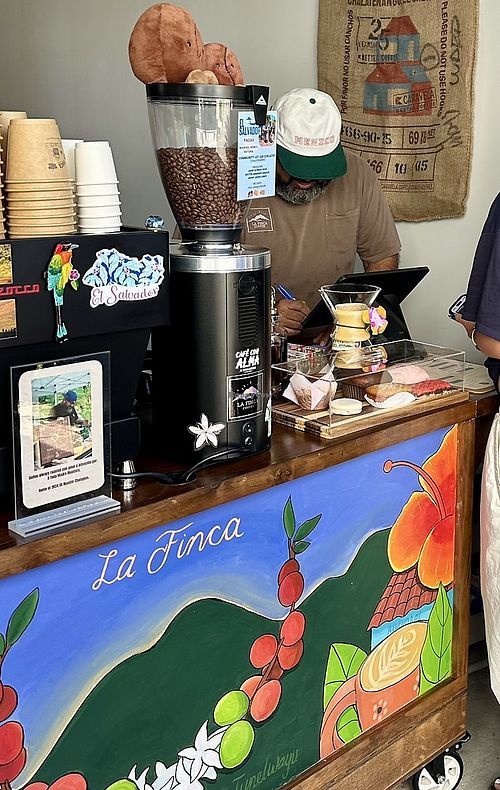 Garage set up! In the coming months, La Finca will have interior seating after finishing their building’s renovation 🔨   at La Finca Coffee in Silver Spring