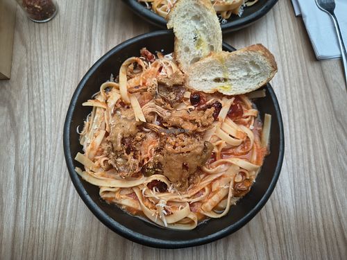 Pasta Pomodoro at Bottega Matti in Bogota