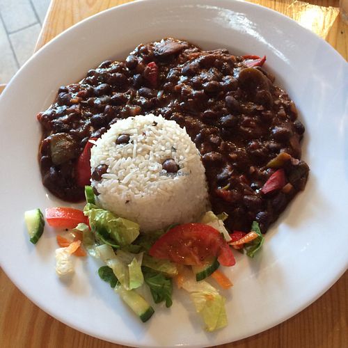 Amazing black bean stew at Karamel in North London